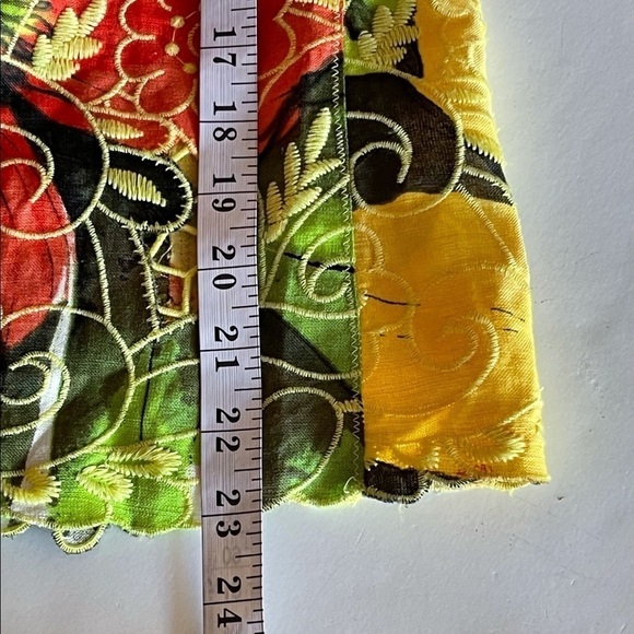 NWT! ($130) Chico's Women's Linen Blazer Jacket Open front Floral Boho, Sz S - Picture 11 of 13